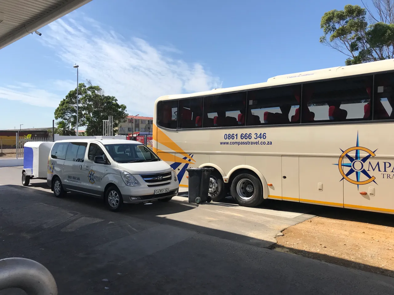 A Compass Travel fleet vehicle