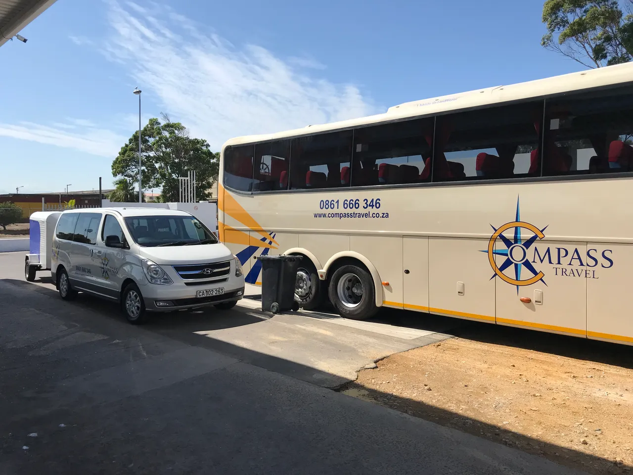 A Compass Travel fleet vehicle